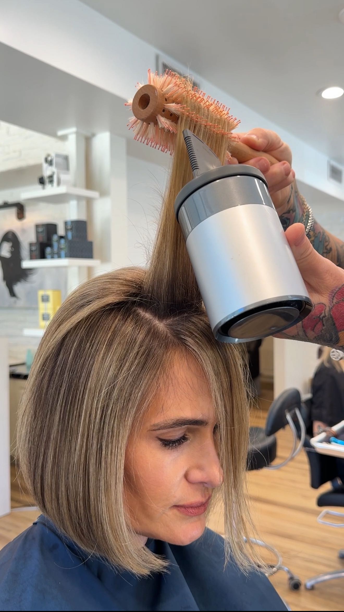 Instagram post by @chrisjones_hair for American Salon. Caption reads: Top 3 reasons why I choose the AirLight Pro from....
