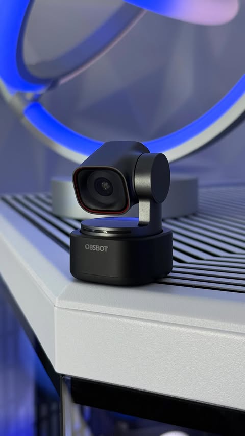 Instagram post by @gashiplays for OBSBOT. Caption reads: OBSBOT Tiny 3 launch day! Smaller than ever, [...].