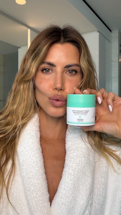 Instagram post by @marthagraeff for Drunk Elephant. Caption reads: Strong skin is always in 💪 My daily dose of....