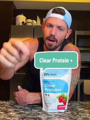 TikTok post by @joshuazitting for Micro Ingredients. Caption reads: [...] anytime you need extra protein. 🍋 Micro....