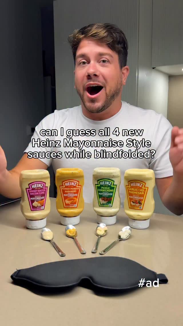 Instagram post by @consumedbycarlo for Heinz. Caption reads: Can I guess all FOUR new @heinz_ca....