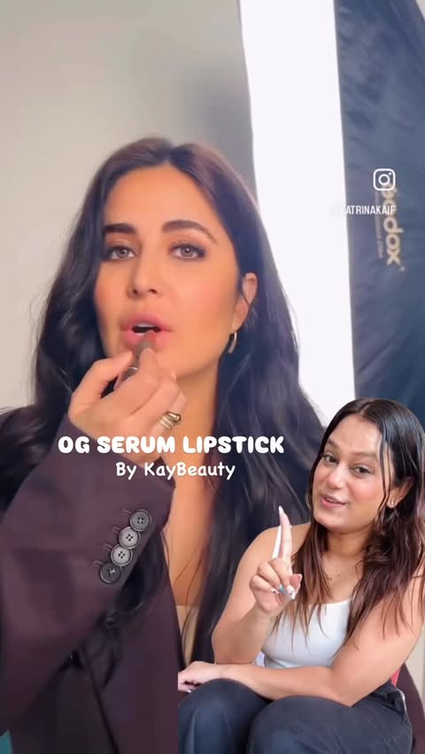 Instagram post by @shalinikanaujia for Kay Beauty. Caption reads: Giving my lips the luxury they deserve with this....