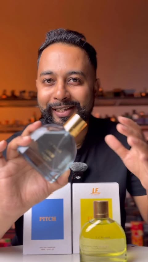 Instagram post by @tariquefragrance for La'French Perfume. Caption reads: Lady Magnet 🧲 #perfumereview #lafrench....