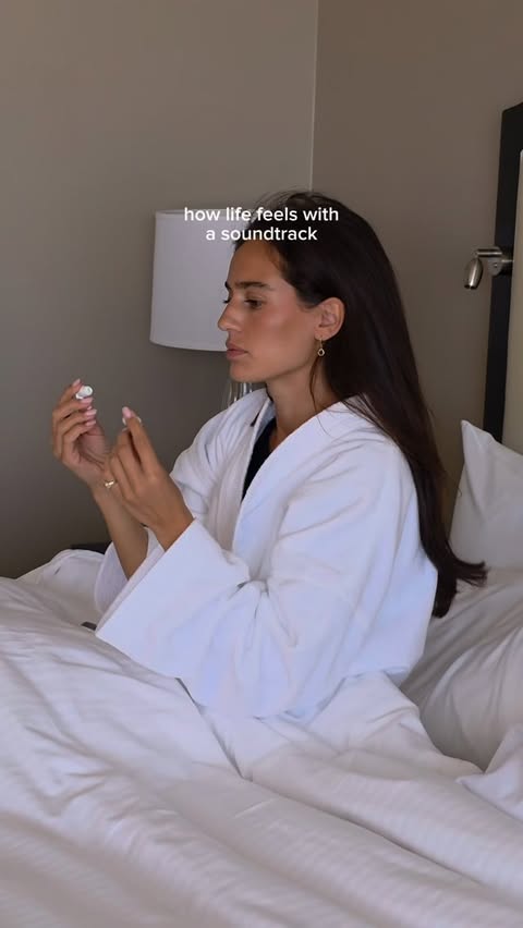 Instagram post by @ellasandramuse for Samsung. Caption reads: [...] anywhere without my Galaxy Buds4 Pro....