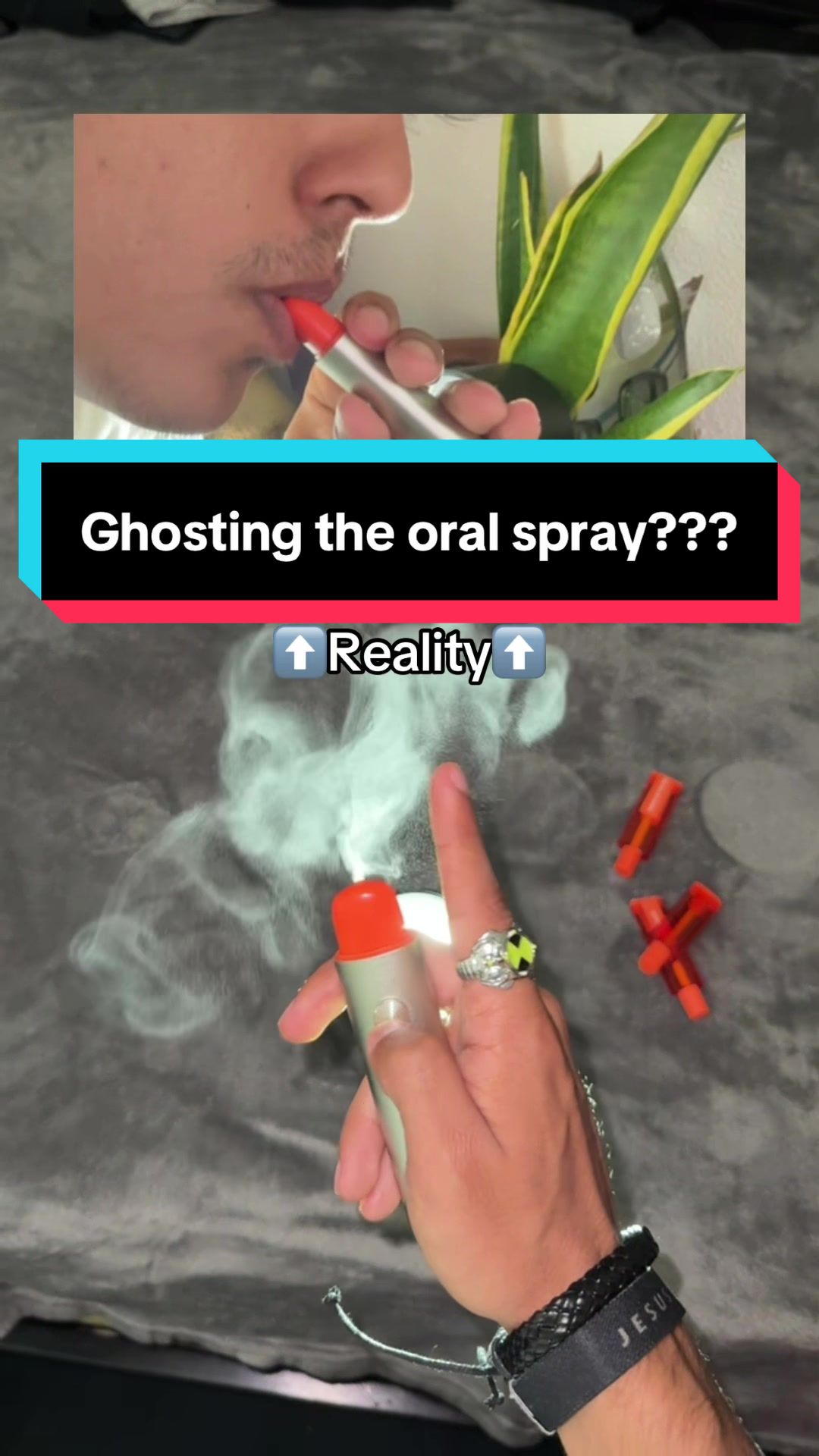 TikTok post by @solo_findz for Zdeer. Caption reads: [...] #oralhygienetips #oralspray #oralcare #zdeer....