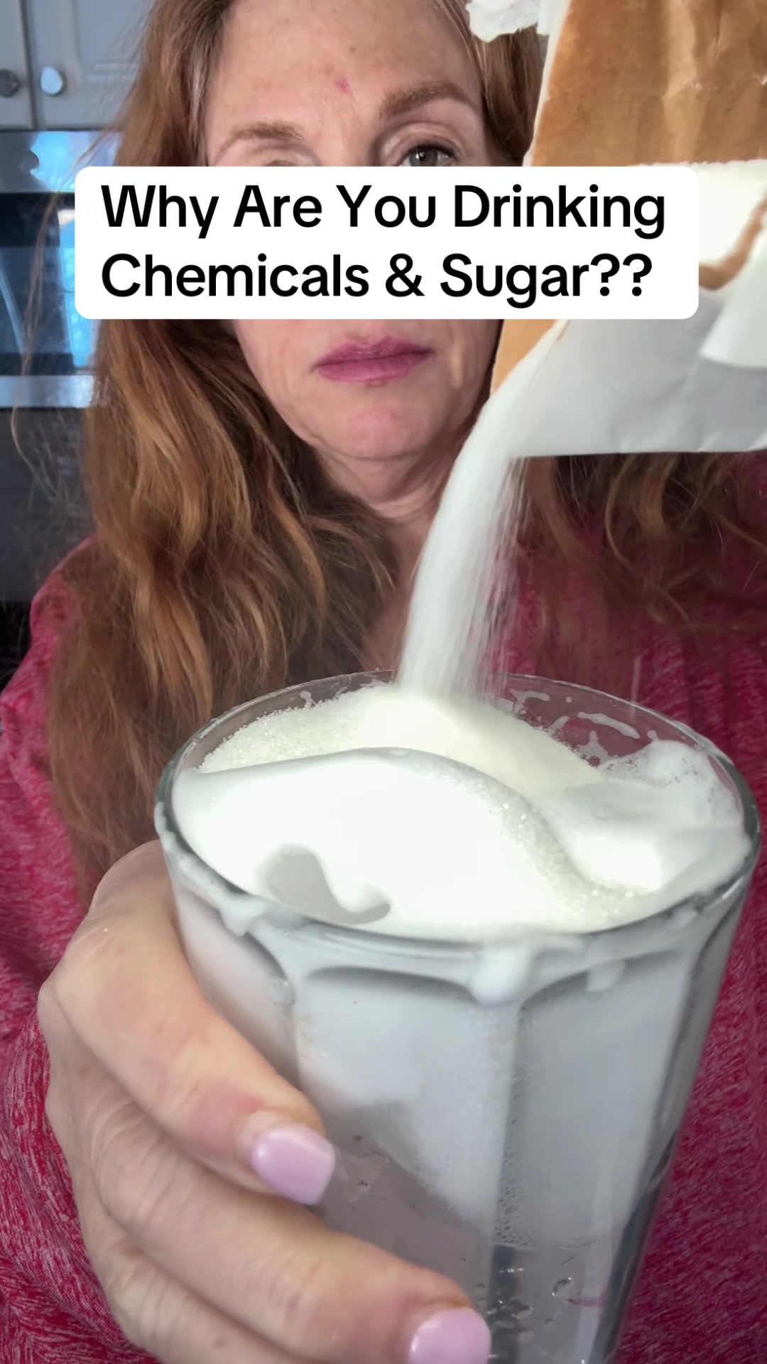 TikTok post by @kristas.kreations for Wellious. Caption reads: [...] #proteinpowder #eatclean #proteingoals....