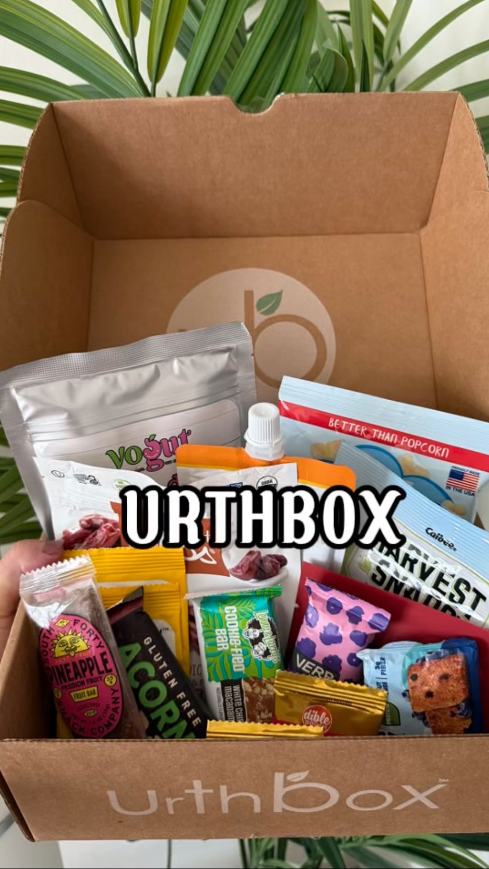 Instagram post by @meyserakca for Urthbox. Caption reads: 🌱 Discover, Try, Live Healthy!
With URTHBOX....