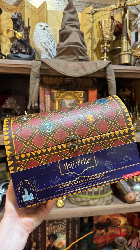 Instagram post by @magicallyhome for Cinereplicas. Caption reads: [...] the Quidditch Advent Calendar from....