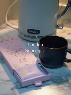 TikTok post by @runwithharry for London Nootropics. Caption reads: London Nootropics Zen. for those seeking a moment....