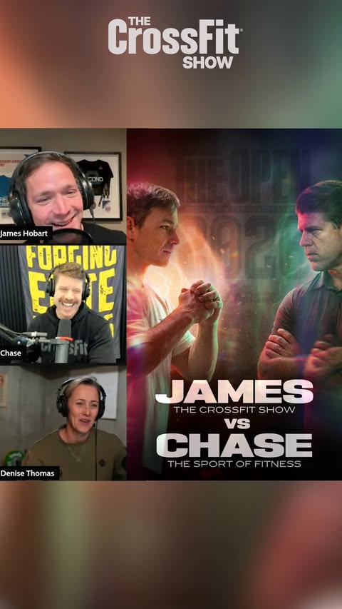 Instagram post by @jameshobart for CrossFit. Caption reads: [...] stakes for whoever loses — live on The....