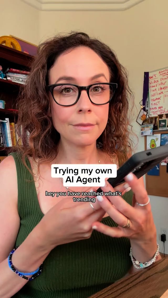 Instagram post by @shiralazar for What's Trending. Caption reads: Everyone’s talking about AI agents right now but....