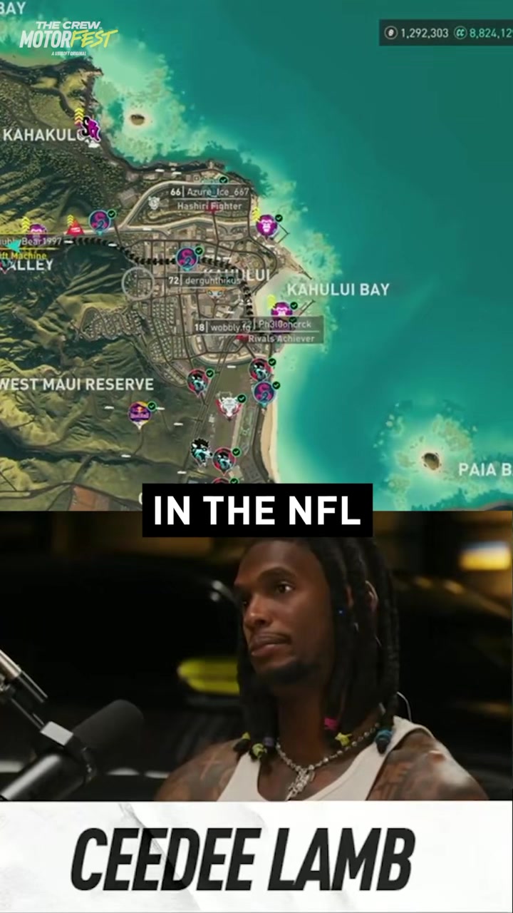 TikTok post by @deucelamb for Ubisoft. Caption reads: I’ve always been about cars, speed, style, and....