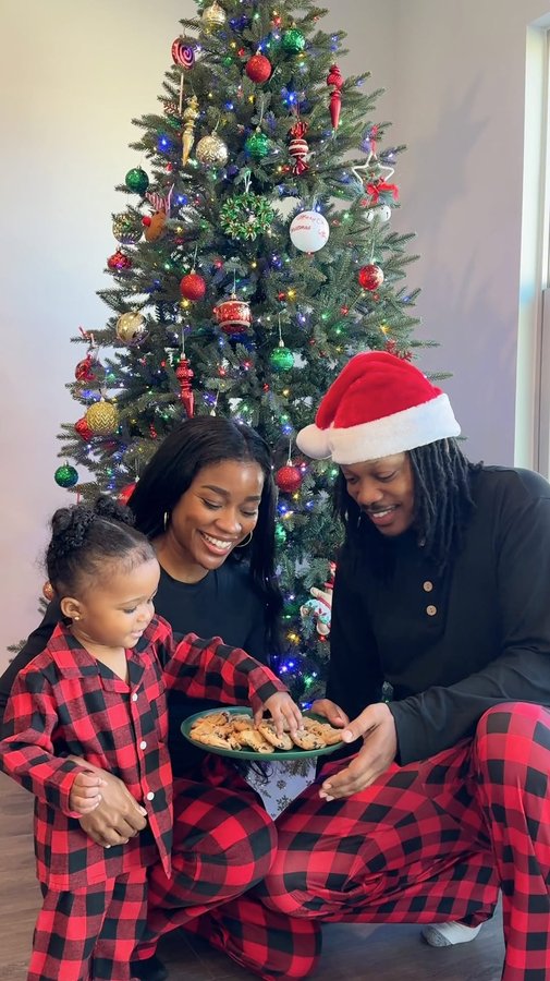 Instagram post by @itsebonybradley for Family Dollar. Caption reads: #ad One of the things I look forward to as Lennox....