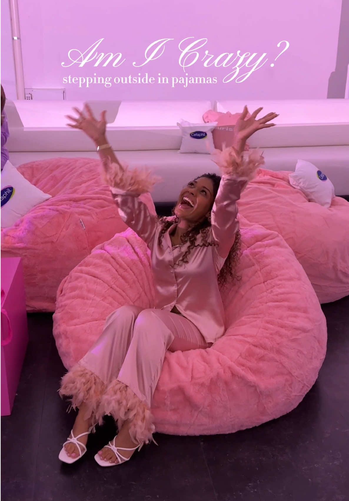 TikTok post by @lina.usher for College Fashionista. Caption reads: [...] of this dreamy night, thank you @College....