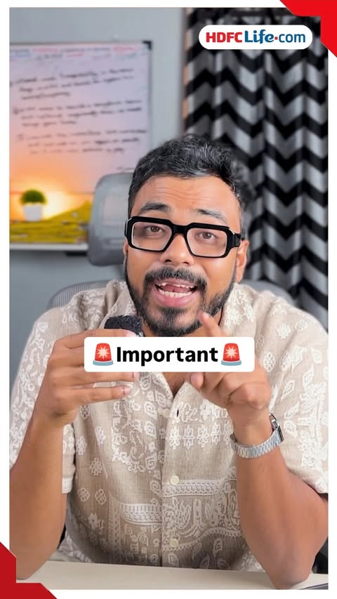 Instagram post by @ami.satyaa for HDFC Life. Caption reads: [...] is equally important. So, plan today.....