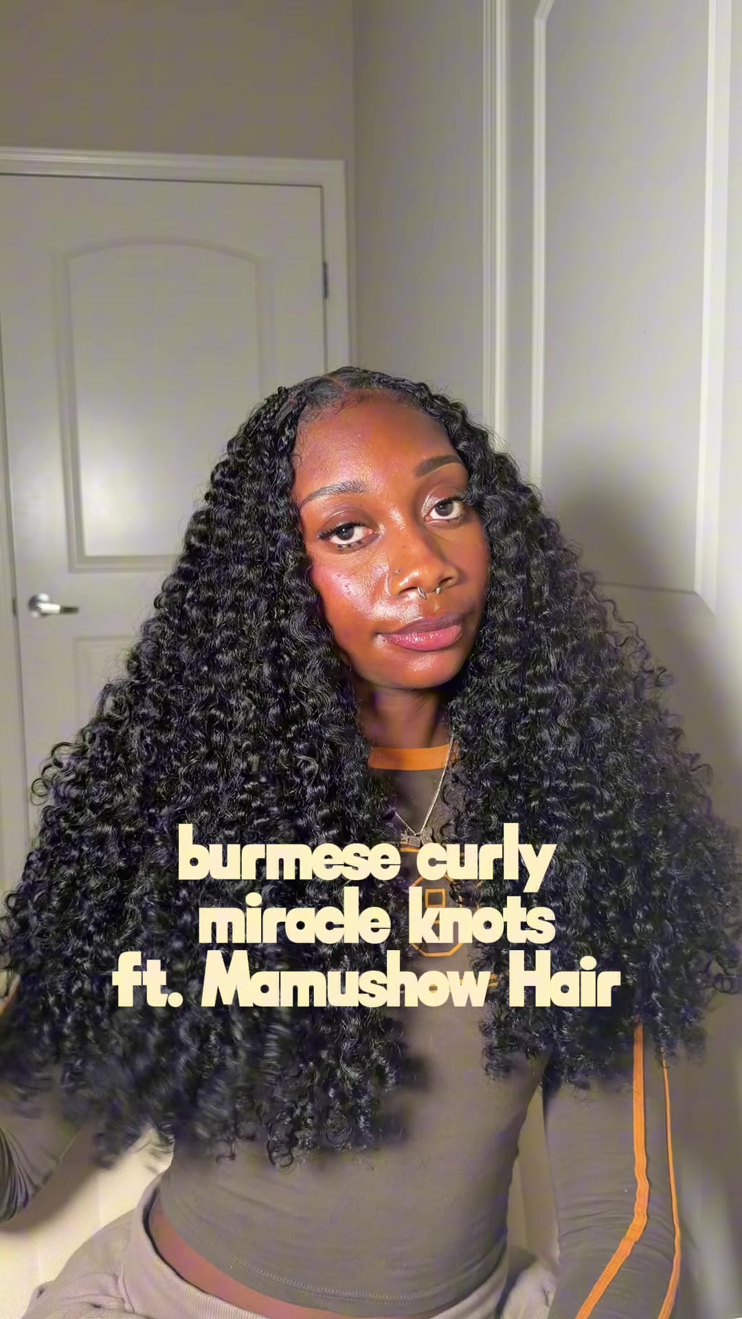 TikTok post by @deassiabby for Mamushow Hair Store. Caption reads: tried miracle knots for the FIRST time and i can’t....