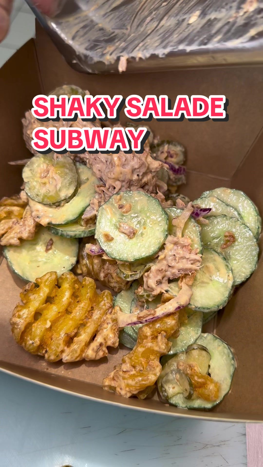TikTok post by @erynshow for Subway. Caption reads: Collaboration commerciale  J’ai testé la nouvelle....