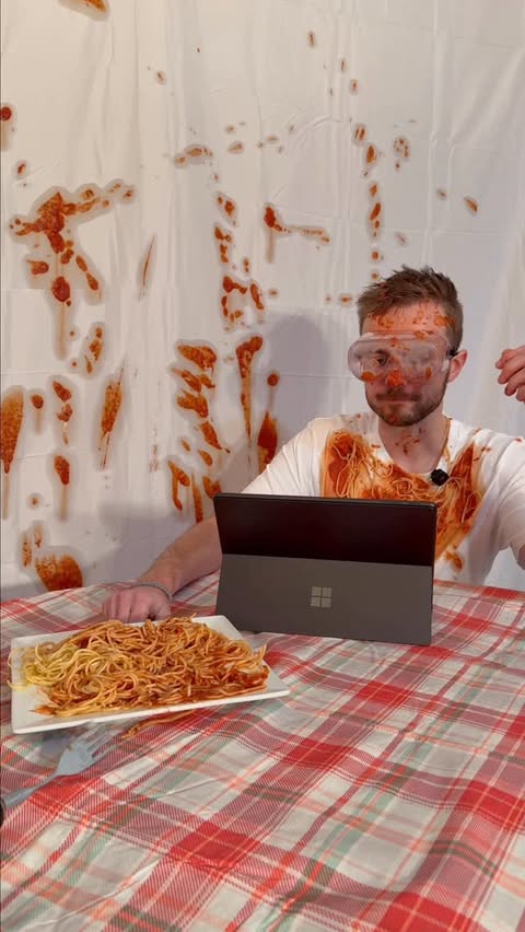 Instagram post by @the_3dwizard for Microsoft Surface. Caption reads: #SurfacePartner gettin’ saucy with my @surface pro....