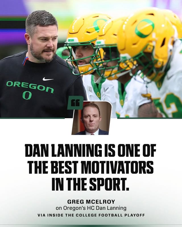 Instagram post by @duckzone503 for ESPN. Caption reads: [...] the college football playoff” on the ESPN....