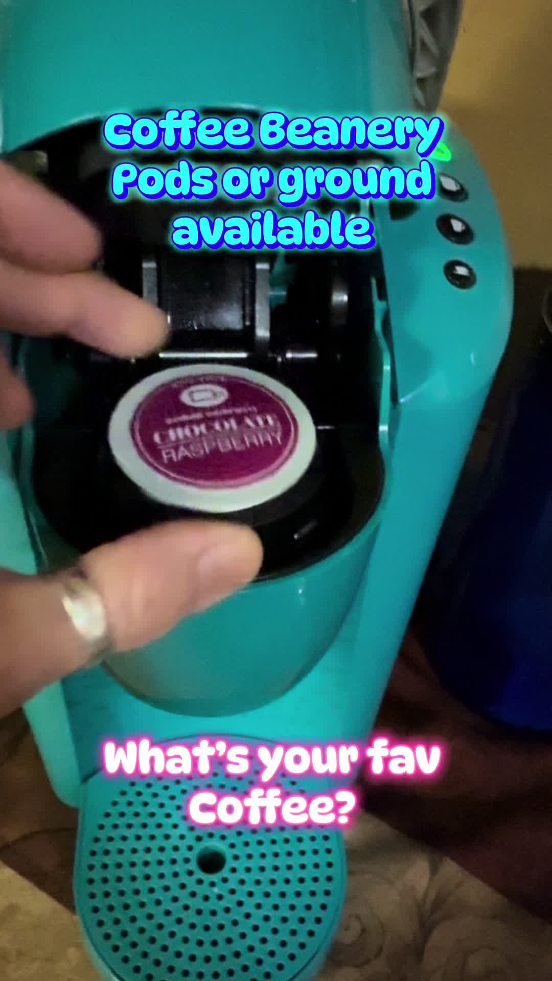 TikTok post by @sherrymd76 for Coffee Beanery. Caption reads: [...] you like ground coffee or the pods @@Coffee....