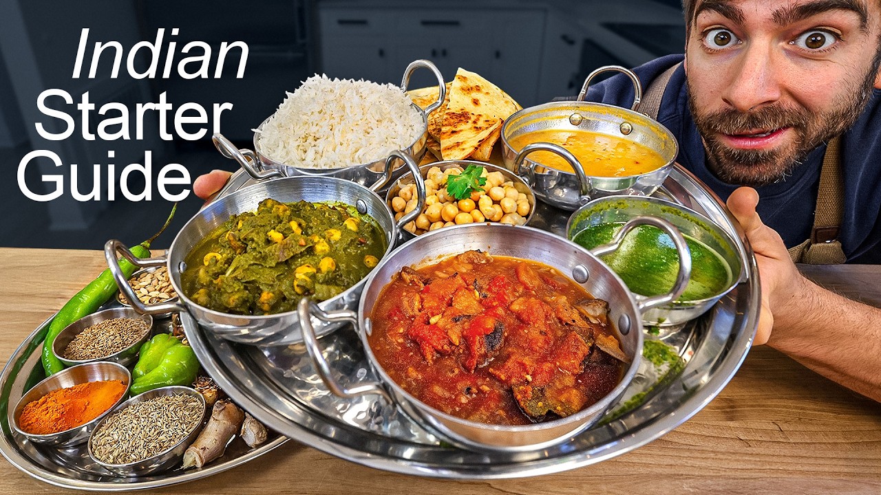 YouTube post by @LifebyMikeG for from Our Place. Caption reads: 10 Years of Indian Cooking in 20 Minutes.