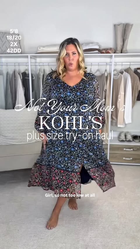 Instagram post by @ashley_dorough for Kohl's. Caption reads: [...] fall outfit ideas, babe with a belly @kohls....