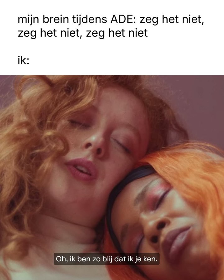 Instagram post by @havermelkelite for MUBI Nederland. Caption reads: [...] we films kijken van @mubinederland en een....