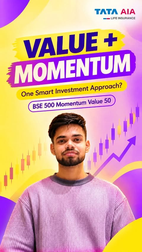 Instagram post by @mehulrazz.ig for Policybazaar. Caption reads: 🚀 Value + Momentum = Ek Interesting Investment....