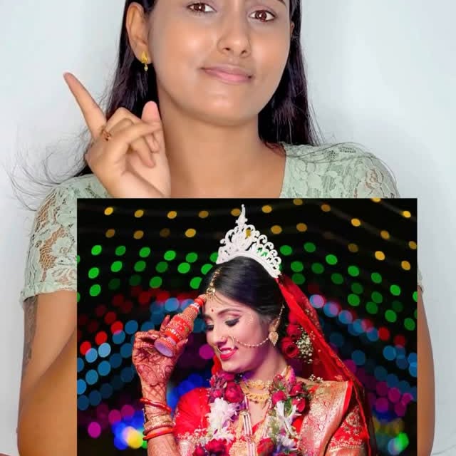 Instagram post by @ersarkar96 for MARS Cosmetics. Caption reads: #AD বিয়ের লুকটা এইজন্য এত সুন্দর হয়েছিল🥰🥰....