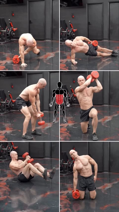 Instagram post by @alex_lueth for Transparent Labs. Caption reads: Athletic core exercises!

Here are some dumbbell....