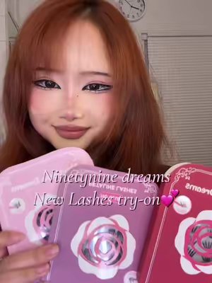 TikTok post by @sadxesi for Ninetynine Dreams. Caption reads: So pretty lashes! @NinetynineDreams Use my code....