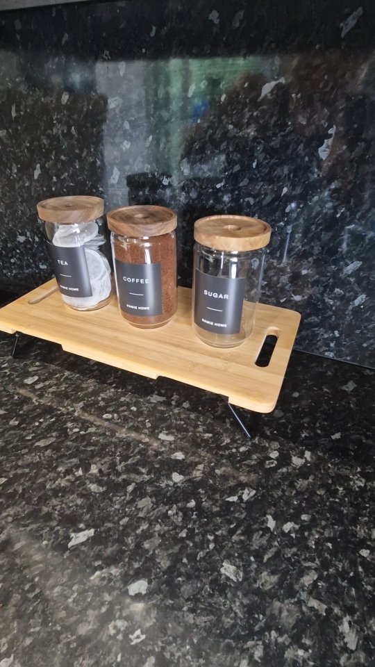 Instagram post by @ournewhome2023 for NAMIE HOME. Caption reads: Ad| kitchen glow up with @namiehome

The beautiful....