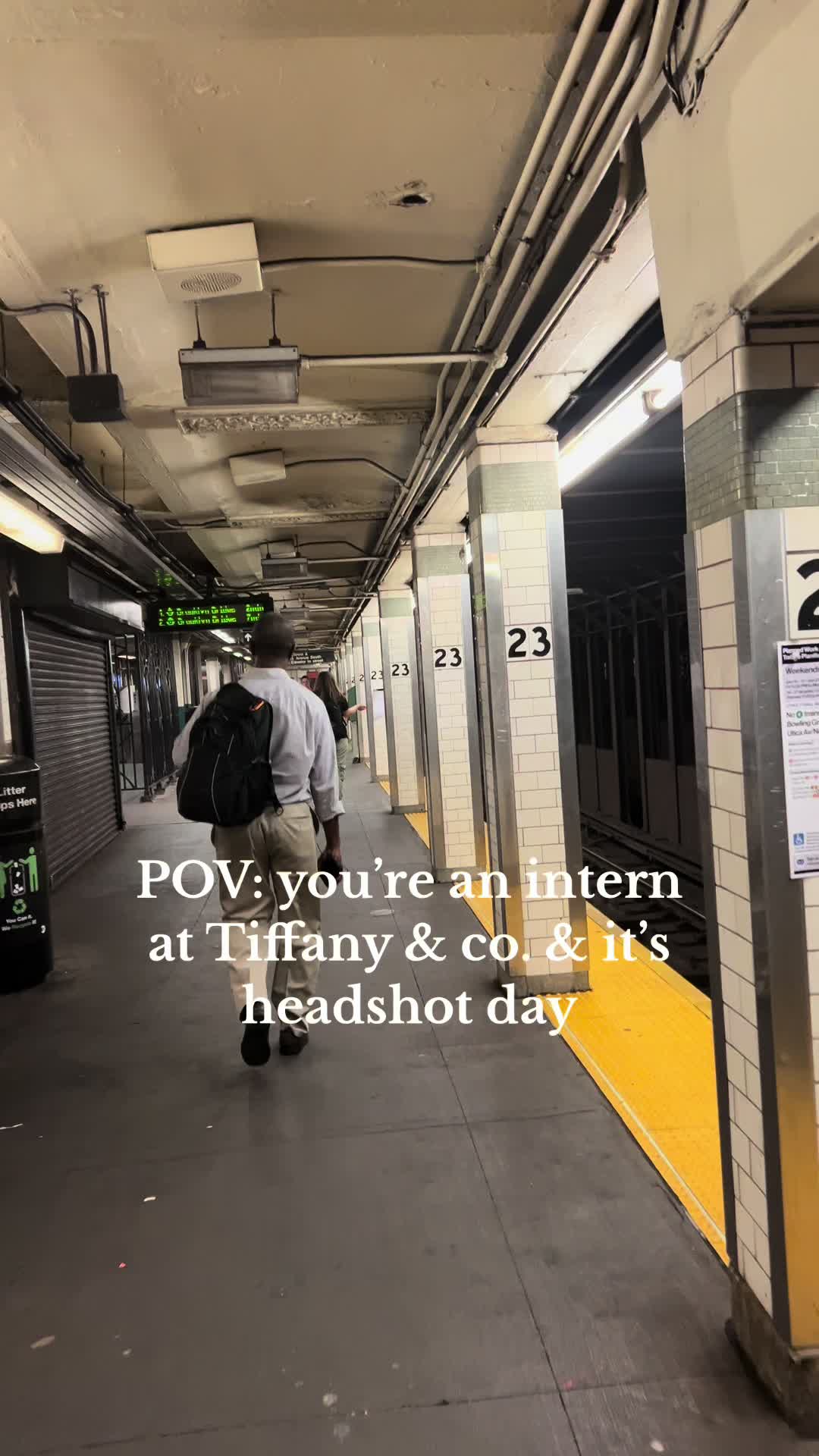 TikTok post by @jenkouture for Tiffany & Co.. Caption reads: A day in the life of a @Tiffany&Co. Intern 🩵....