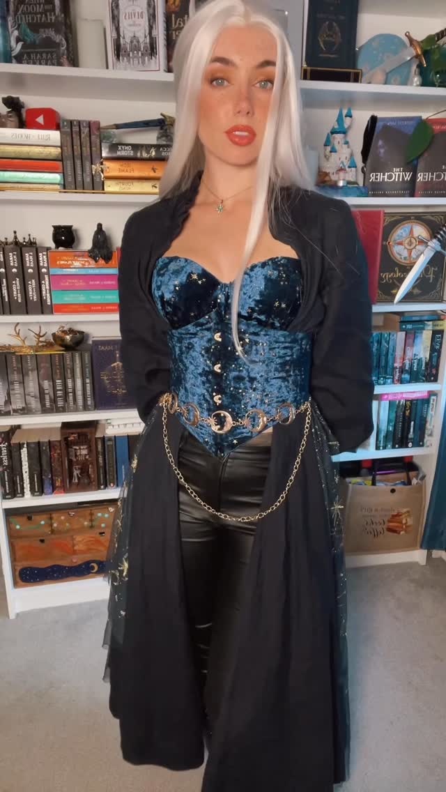 Instagram post by @stormdesign for Son de Flor. Caption reads: Sorceress vibes with my gifted @sondeflor dress!....