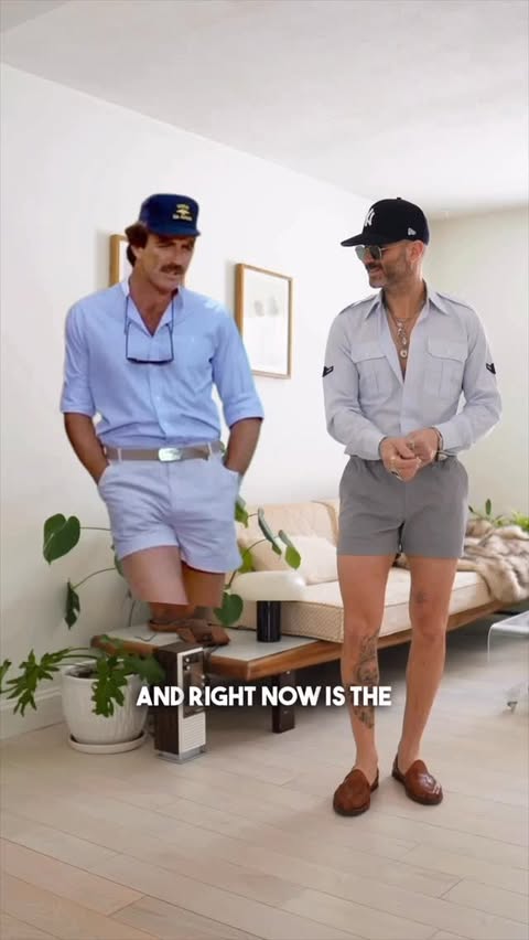 Instagram post by @bluecollarprep for Chubbies. Caption reads: Magnum vibes 101: Get the @chubbies Original....