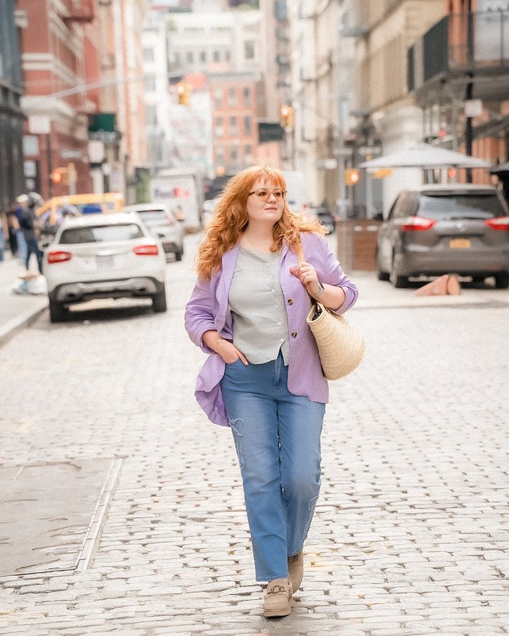 Instagram post by @kate_romanoff for Naot Shoes North America. Caption reads: I’ve been living in these lately — morning....
