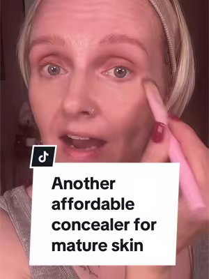 TikTok post by @40slifelou for MUA Cosmetics Maroc. Caption reads: £4 for a concealer that is perfect for mature....