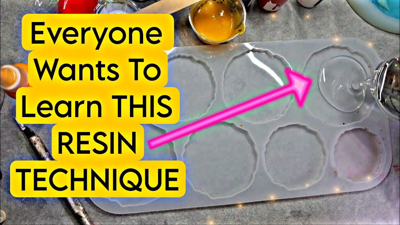 YouTube post by @teaandart for Craft Resin. Caption reads: SPECTACULAR EPOXY RESIN IDEA You Will Love 💡.