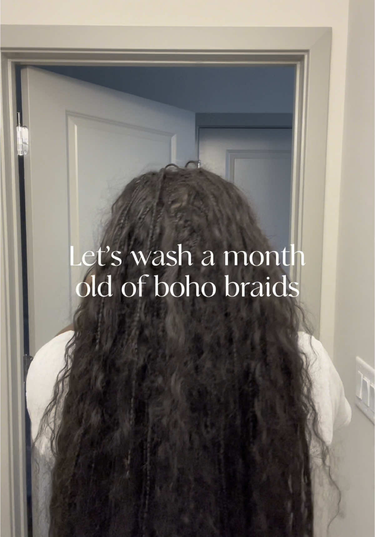 TikTok post by @xtrishellx for Design Essentials. Caption reads: [...] going to start washing my braids!....