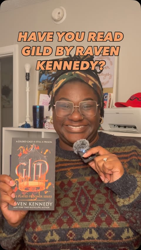 Instagram post by @abibliosbookshelf for Bloom Books. Caption reads: #sponsored ‼️Check the trigger warnings‼️ Gild by....