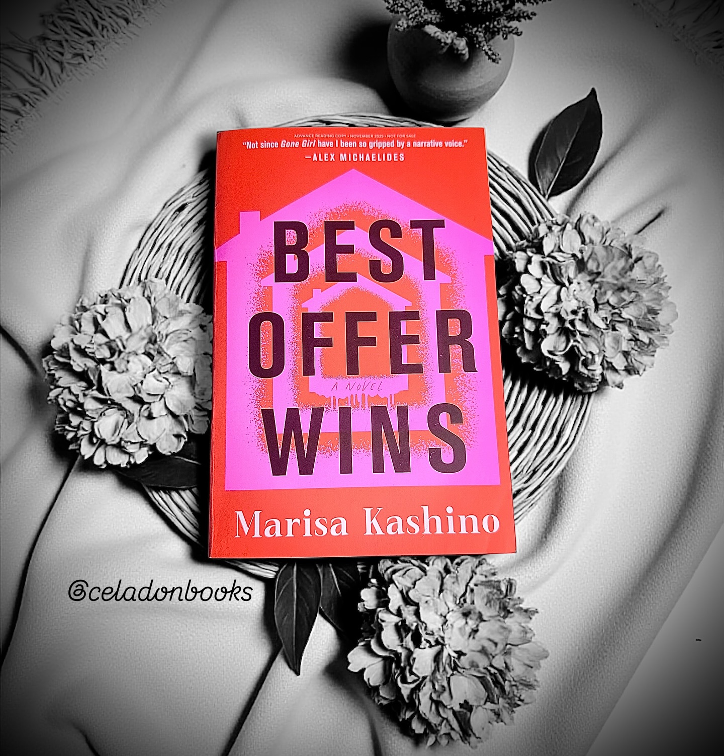 Instagram post by @bookgirlbrown_reviews for Celadon Books. Caption reads: ARC✶REVIEW
#ad much love for my advance copy....