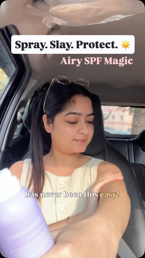 Instagram post by @mansiisagar2000 for mCaffeine. Caption reads: [...] = sorted ☀️
Spray. Melt. No tan. No grease.....