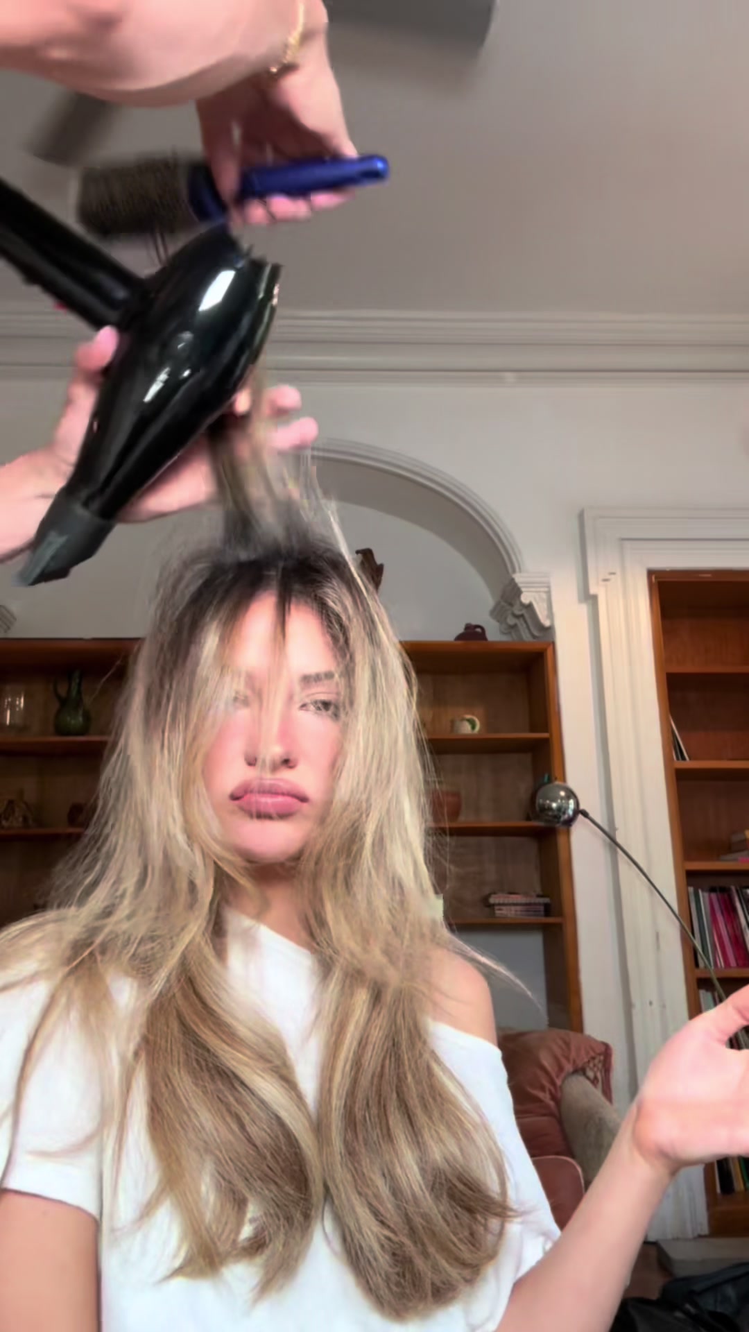 TikTok post by @madelynclineagain for Revlon. Caption reads: Glam by @Revlon Cosmetics for @Interview Magazine....