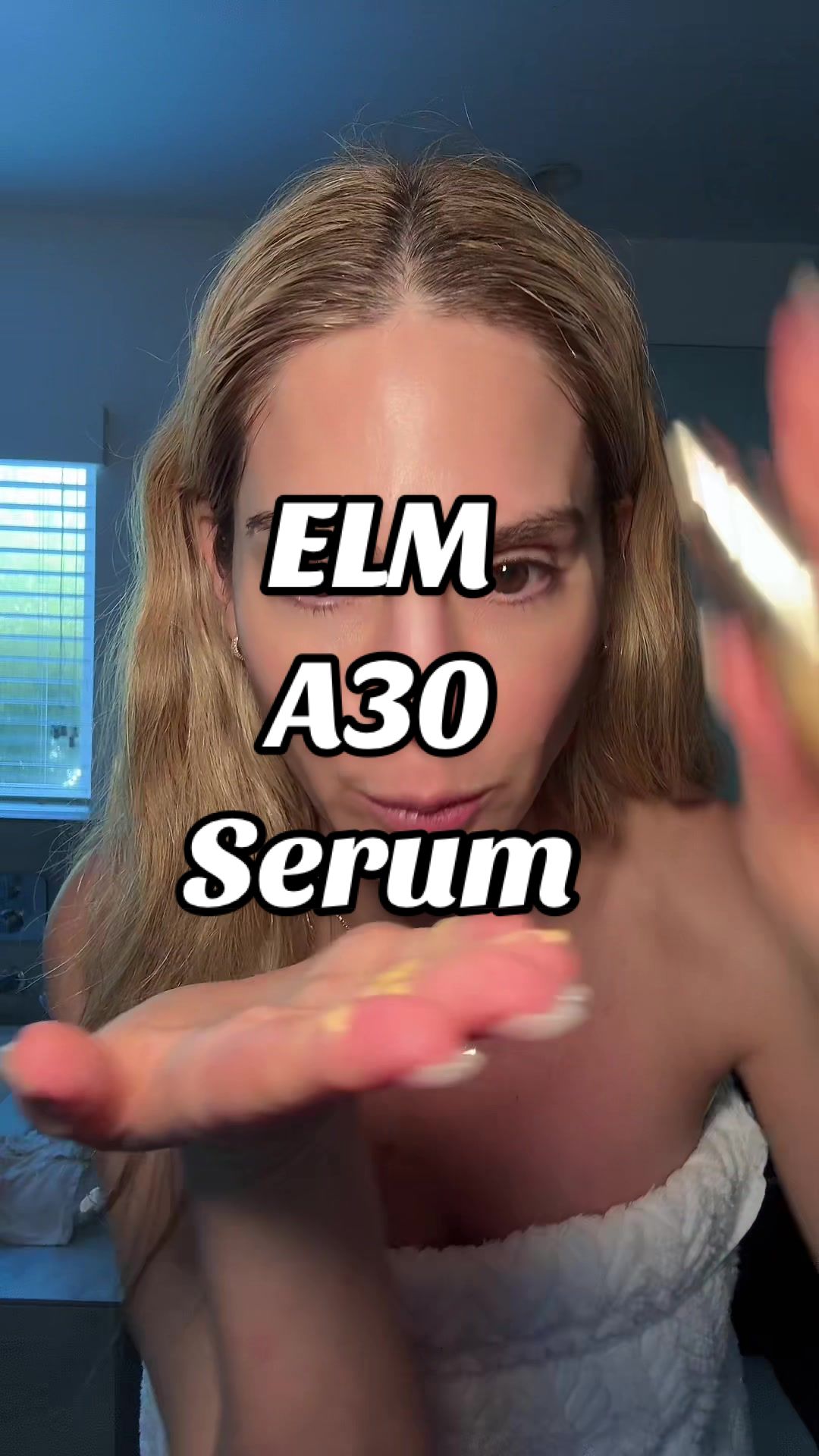 TikTok post by @kellykrugerbrooks for Elm Biosciences. Caption reads: [...] and will change the way we age!!!! @Elm....