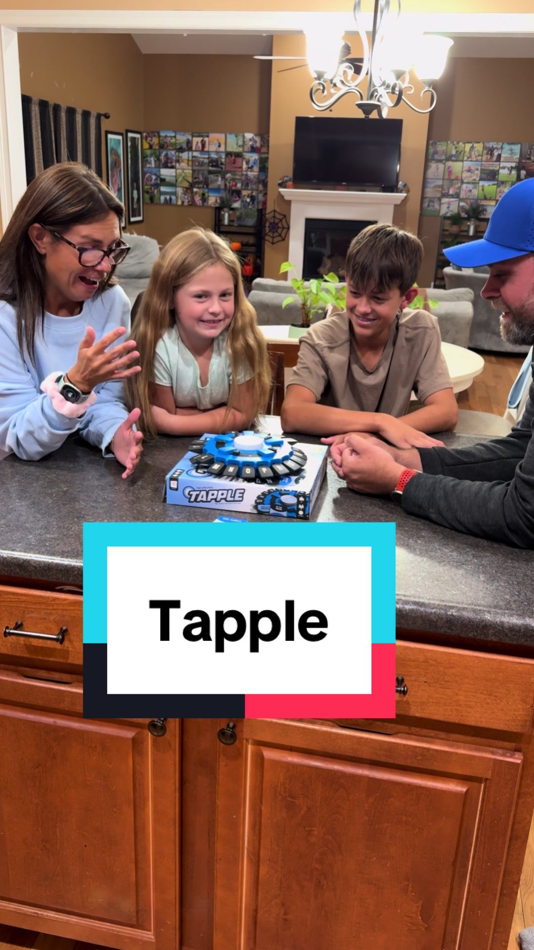 TikTok post by @ninaandfam867 for The Op Games. Caption reads: [...] for family game night! AD #tapple....