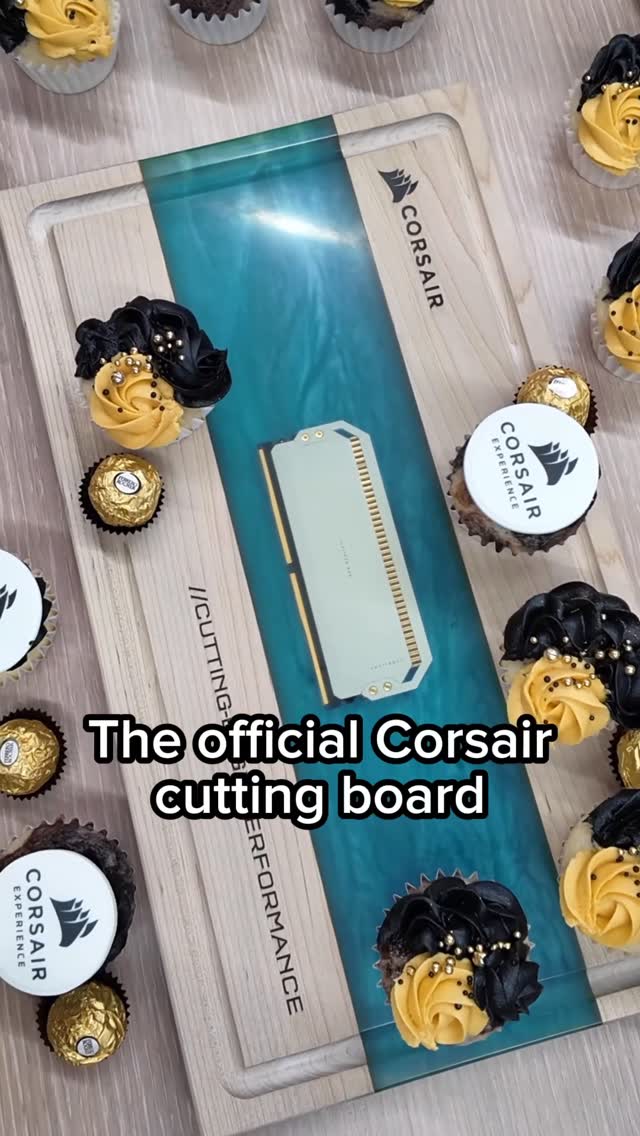 Instagram post by @calebxswag for CORSAIR. Caption reads: Thank you for having me out to the new @corsair....