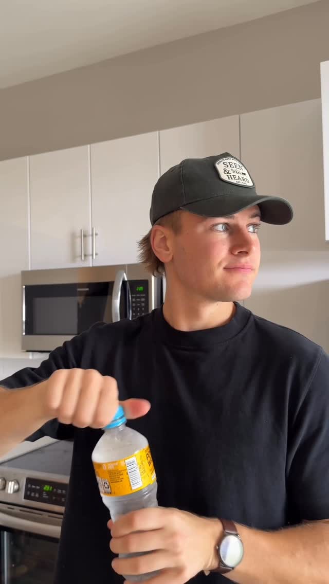 Instagram post by @evcoop for POWERADE. Caption reads: Big thanks to @POWERADE_US #PowerWater for getting....