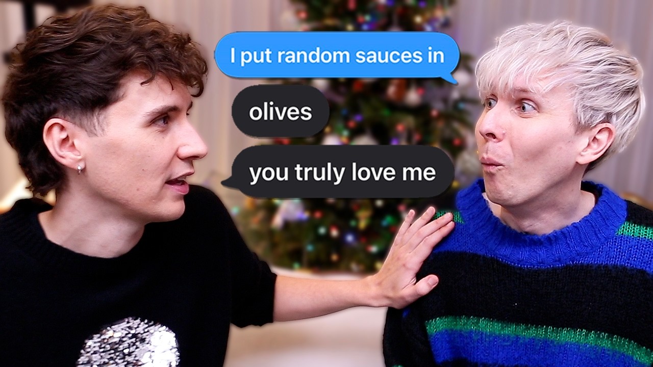 YouTube post by @DanAndPhil for Saily. Caption reads: What Dan and Phil Text Each Other (relationship....