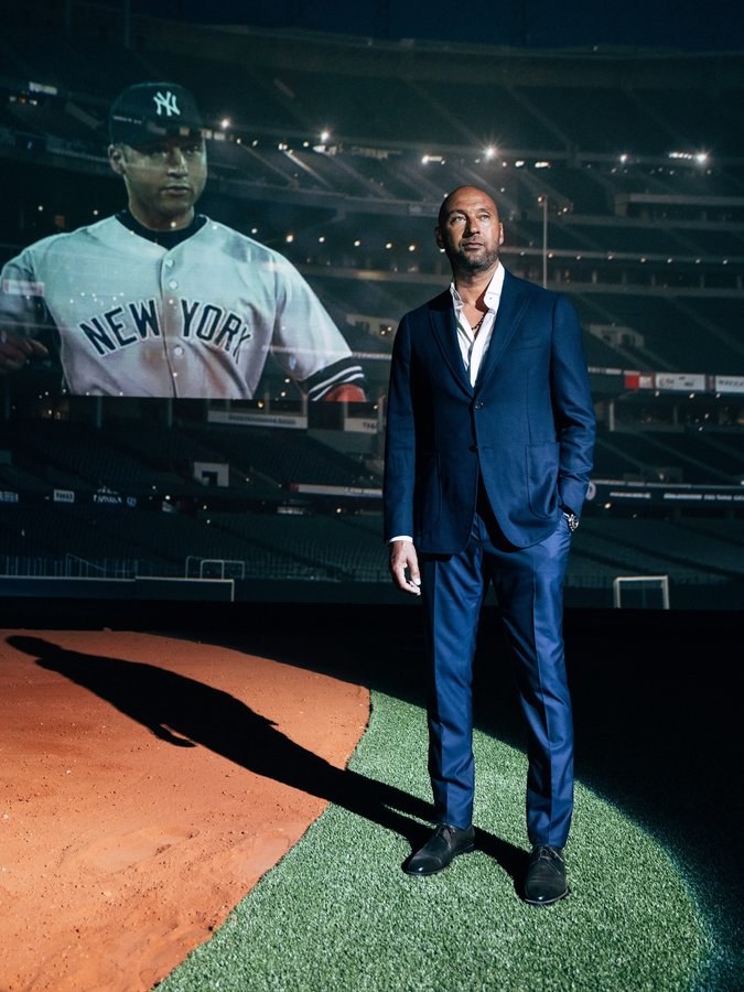 Instagram post by @derekjeter for BetMGM. Caption reads: With @BetMGM, big plays go from must-watch to....