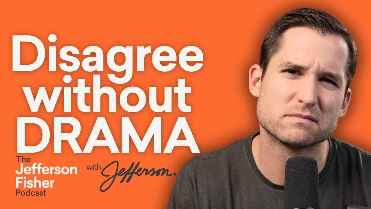 YouTube post by @jeffersonfisher for BetterHelp. Caption reads: How To Talk To Someone You Completely Disagree....